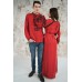 Embroidered Man&Woman Set "Fantasy" red